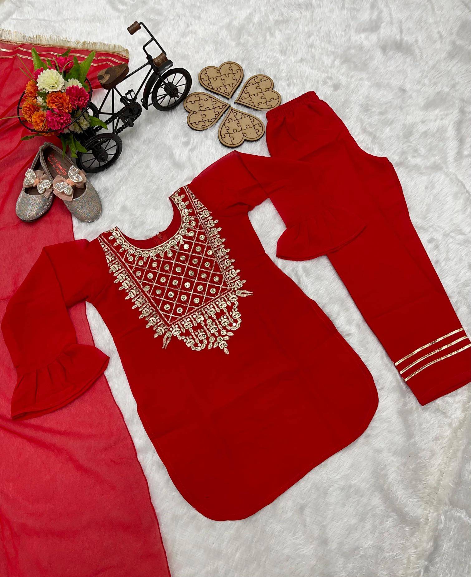 PRESERNTING NEW DESIGNER OC 162 Georgette Wholesale kids clothing in Hyderabad
